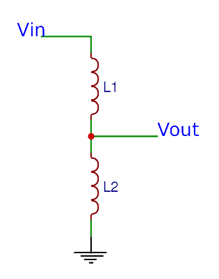 Inductive voltage divider