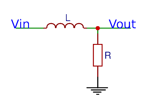 RL Low-pass filter